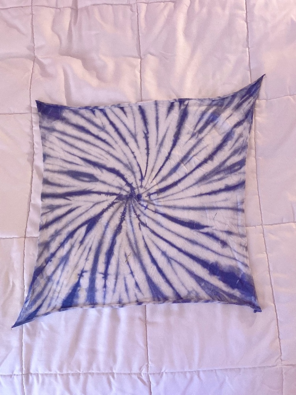 Grayson Threads Blue Tie-Dye Bandanna 100% Cotton Soft Y2k Urban Boho Accessory